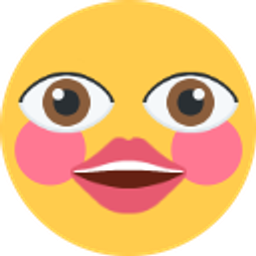 Flushed Bright Eyes emoji