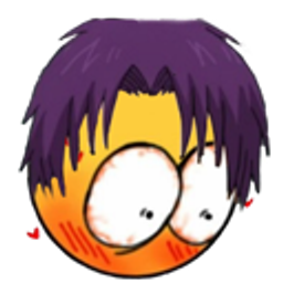 Purple Hair Shocked emoji