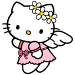 Hello Kitty Angel emoji