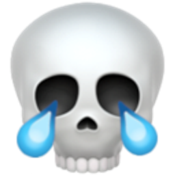 Crylaugh But Death emoji