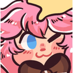 Pink Hair Blush Grin emoji