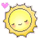 Sun Smile Heart emoji