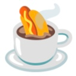 Hotdog Coffee Dunk emoji