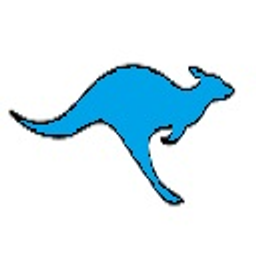 Kangaroo Hop Blue emoji