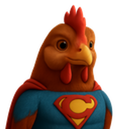 Chicken Superman emoji