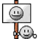 Picket Smiley emoji