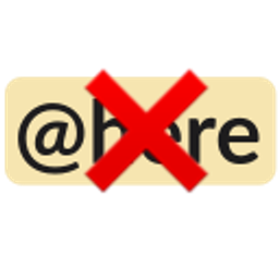 No At Here emoji