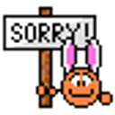 Sorry Bunny emoji