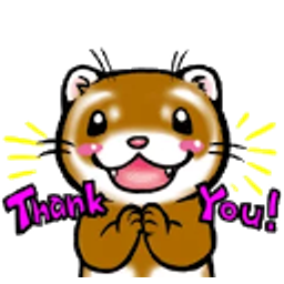 Ferret Thanks emoji