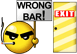 Wrong Bar emoji
