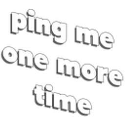 Ping Me One More Time emoji