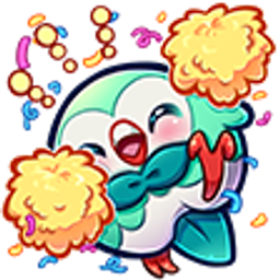 Clown Cheer Pompom emoji