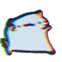 Glitchy Blob Wave emoji