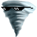 Hurricane Cool emoji