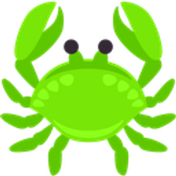 Neon Green Crab emoji