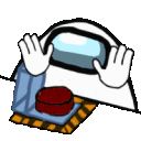 Among Us White Ret emoji