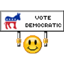Vote Democratic emoji