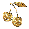 Gold Cherries emoji