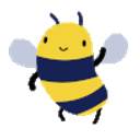 Cute Bee Fly emoji