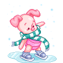 Piglet Skate emoji