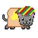 Nyancat Rasta emoji