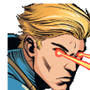 Blonde Laser Eyes emoji