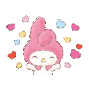 Pink Bunnylove3q emoji