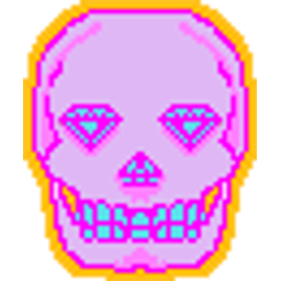 Skull Diamond Eyes emoji