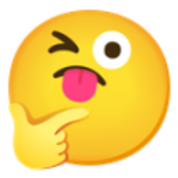 Silly Think emoji