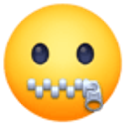 Zipper Mouth Face emoji