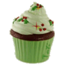 Christmas Cupcake emoji