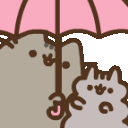Pusheen Umbrella emoji