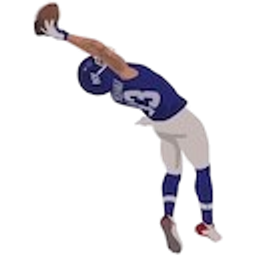 Football Player Backbend Catch emoji
