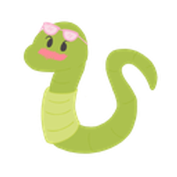 Cuteworm emoji