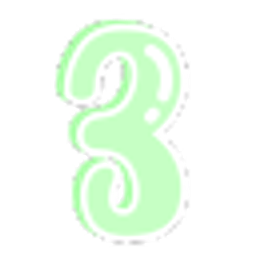 Number Three Pastel emoji