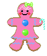 Gingerbreadgirl emoji