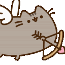 Pusheen Cupid emoji