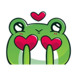 Frog Heart Eyes Love emoji