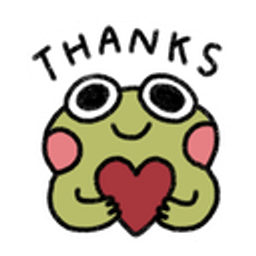 Frogthanks emoji