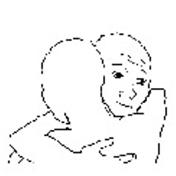 Sad Hug emoji