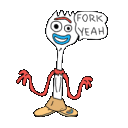 Fork Yeah E emoji