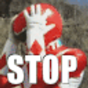 Red Power Ranger Stop emoji