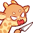 Giraffeknife emoji