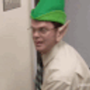 Elf Dwight Thumbs Up emoji