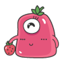 Strawberry Jello emoji