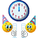 Cheers New Year emoji