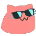 Sunglassesrainbowblob emoji