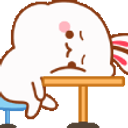 Blob Exhausted Deskhead emoji