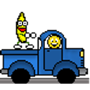 Truck Banana emoji