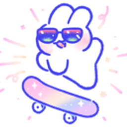 Bunny Skateboard emoji
